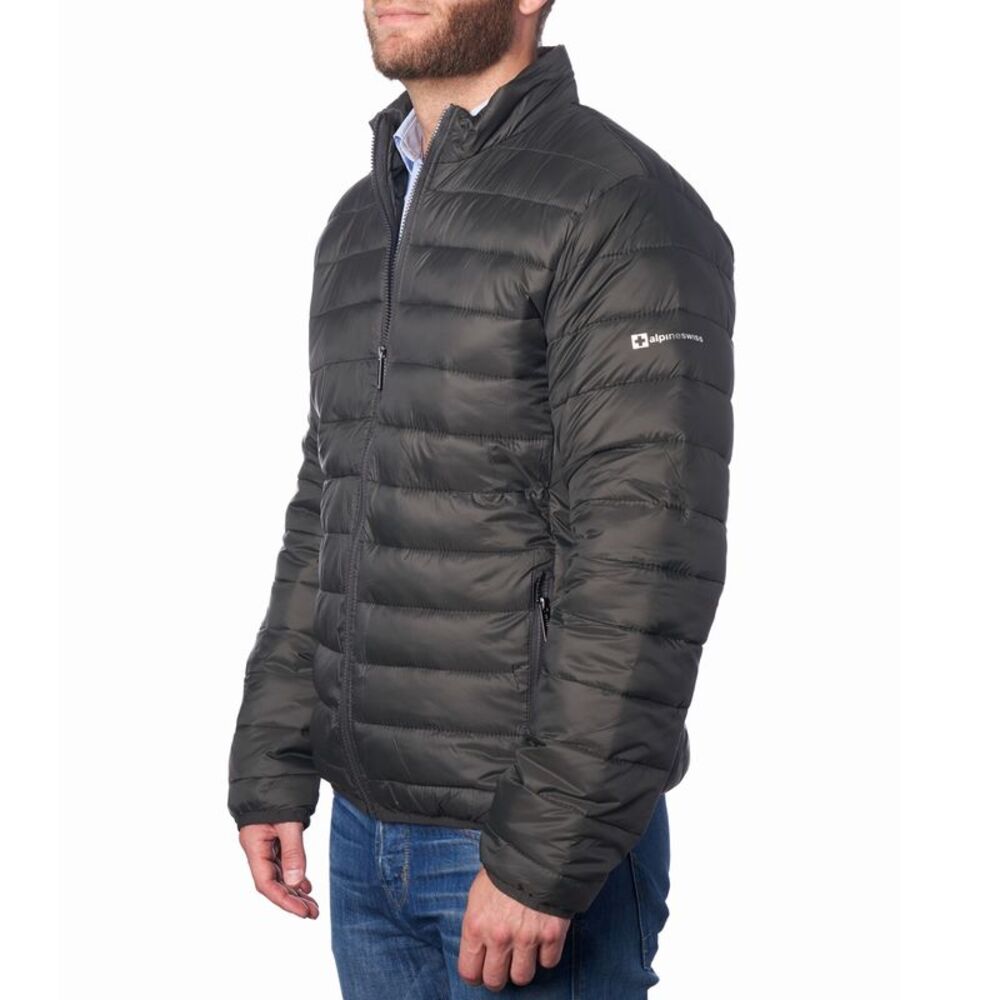 AlpineSwiss Niko Packable Light Mens Down Alternative Puffer Jacket Bubble Coat
